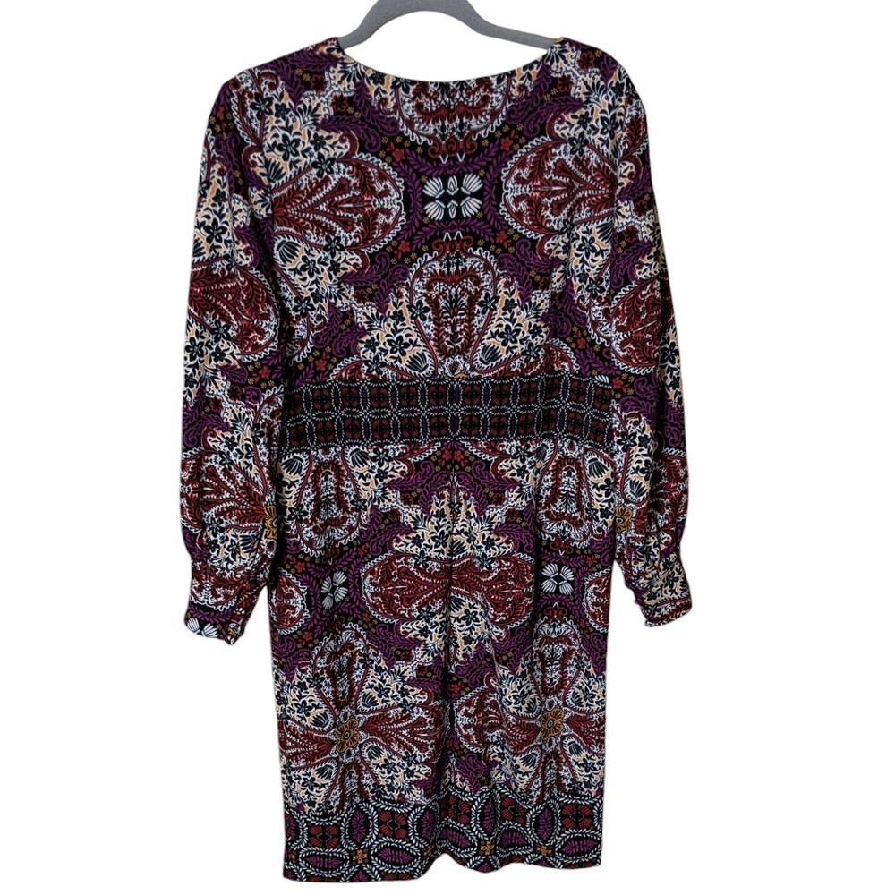 NWT Chico's Medallion-Print Dress Ikat paisley geometric print sheath dress 2/L